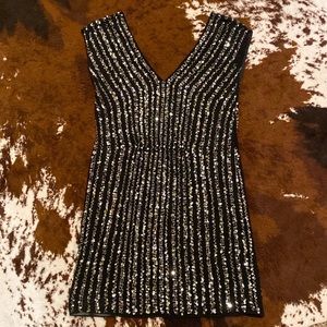 Vintage JS collections beaded dress, size 6P